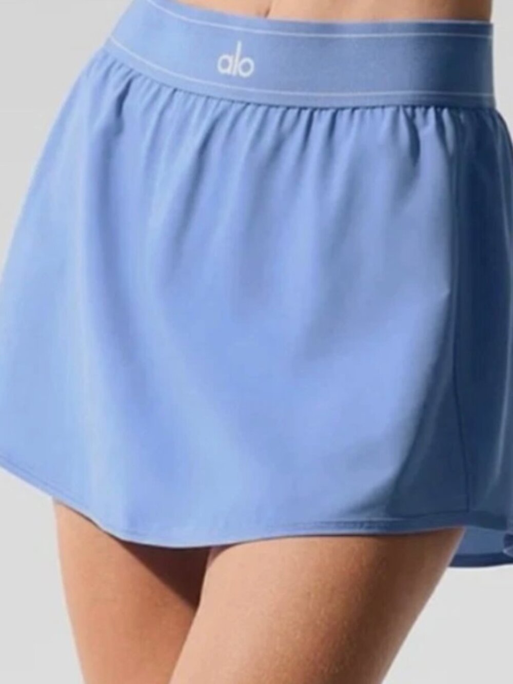 Light Blue ALO Match Point Skirt - discontinued color